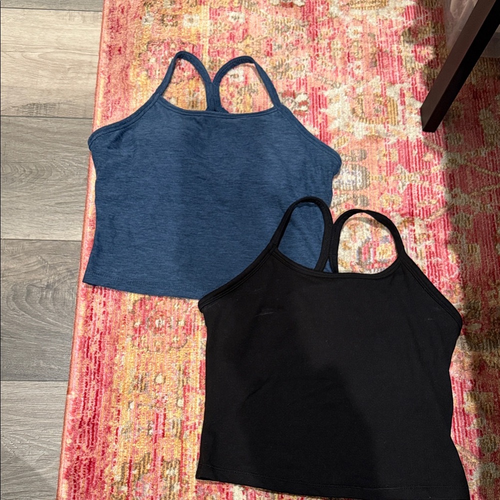 Kyodan Blue and Black Racerback Tops